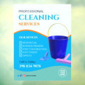 Professionele Schoonmaakservices Ruitstickers Raamsticker (Vel 3)