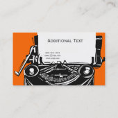 professionele schrijfmachine voor artistieke schr visitekaartje (Achterkant)