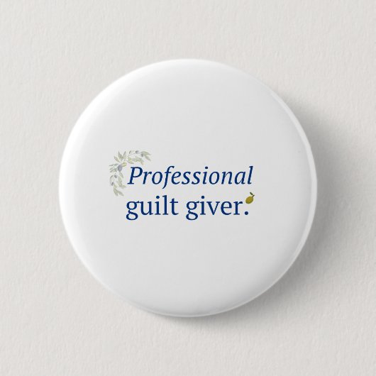 Professionele Schuld Gever Knop Ronde Button 5,7 Cm (Voorkant)