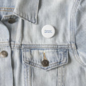 Professionele schuldontvanger knop ronde button 3,2 cm (In situ)