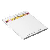 Professionele scriptnaam Modern monogram vastgeleg Notitieblok (Schuin)