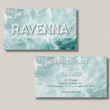 Professionele Seafoam Zilver Wit Naam