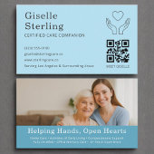 Professionele Senior Care Companion Home QR-code Visitekaartje