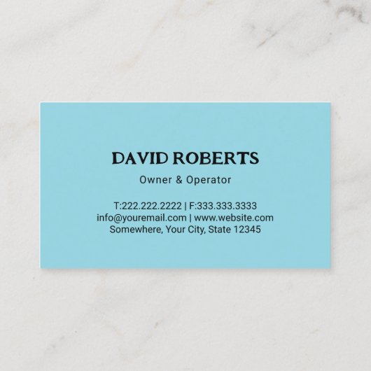 Professionele Septic Tank Pumping Service Visitekaartje (Achterkant)