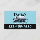 Professionele Septic Tank Pumping Service Visitekaartje (Voorkant)