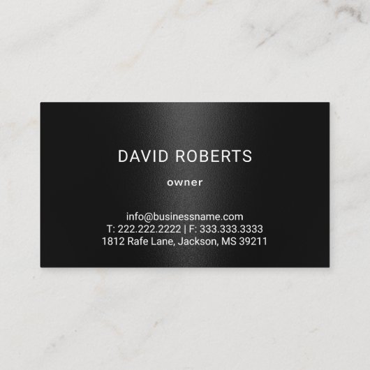 Professionele Septic Tank Service Modern Faux Meta Visitekaartje (Achterkant)