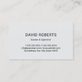 Professionele septische tankservice visitekaartje (Achterkant)