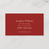 Professionele service voor beige en rode bomen visitekaartje (Achterkant)