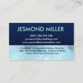 Professionele services voor het schoonmaken van ve visitekaartje (Achterkant)