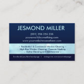 Professionele services voor het schoonmaken van ve visitekaartje (Achterkant)