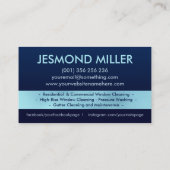 Professionele services voor het schoonmaken van ve visitekaartje (Achterkant)