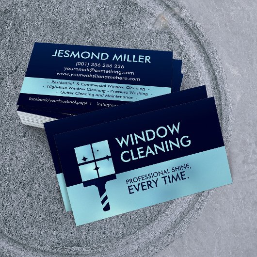 Professionele services voor het schoonmaken van ve visitekaartje