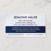 Professionele services voor het schoonmaken van ve visitekaartje (Achterkant)