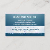 Professionele services voor het schoonmaken van ve visitekaartje (Achterkant)