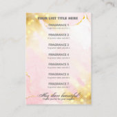 Professionele Shimmer Pink Gold-contrastlijst Visitekaartje (Achterkant)