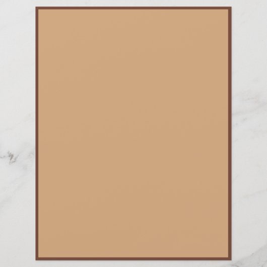 Professionele Sienna Brown Border Personaliseren (Achterkant)