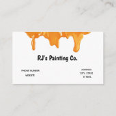 Professionele Sinaasappel Witte Verf Roller Painte Visitekaartje (Achterkant)