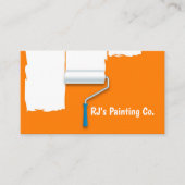 Professionele Sinaasappel Witte Verf Roller Painte Visitekaartje (Voorkant)