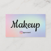 Professionele Sjablonen Make-up Trendy Unique Visitekaartje (Achterkant)