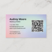 Professionele Sjablonen Make-up Trendy Unique Visitekaartje (Voorkant)