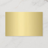 Professionele Sjabloon Elegant Gold Look Modern Visitekaartje (Achterkant)