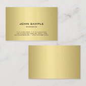 Professionele Sjabloon Elegant Gold Look Modern Visitekaartje (Voorkant / Achterkant)