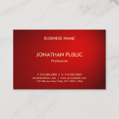 Professionele Sjabloon Elegant Red Damask Gold-tek Visitekaartje (Achterkant)