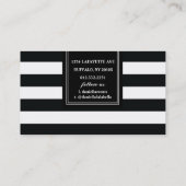 Professionele Sjabloon met zwarte en witte strip Visitekaartje (Achterkant)