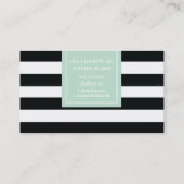 Professionele Sjabloon met zwarte en witte strip Visitekaartje (Achterkant)