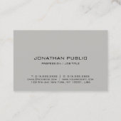 Professionele Sjabloon Minimalistisch Stijlvol Een Visitekaartje (Achterkant)