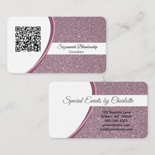 Professionele Sjabloon van de QR-code voor krotten Visitekaartje (Voorkant / Achterkant)