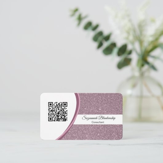 Professionele Sjabloon van de QR-code voor krotten Visitekaartje (Staand voorkant)