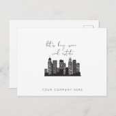 Professionele Skyscraper Laten we wat onroerend go Briefkaart (Voorkant / Achterkant)