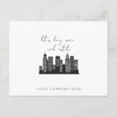 Professionele Skyscraper Laten we wat onroerend go Briefkaart (Voorkant)