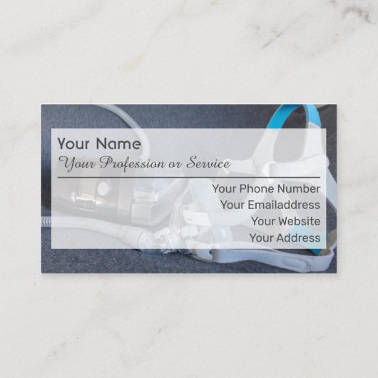 Professionele slaapapnea visitekaartje (Achterkant)