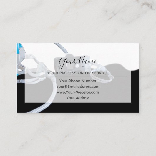 Professionele slaapapnea visitekaartje (Achterkant)