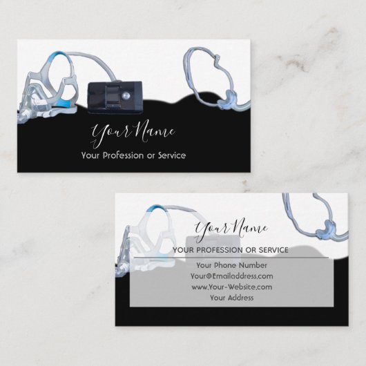 Professionele slaapapnea visitekaartje (Voorkant / Achterkant)