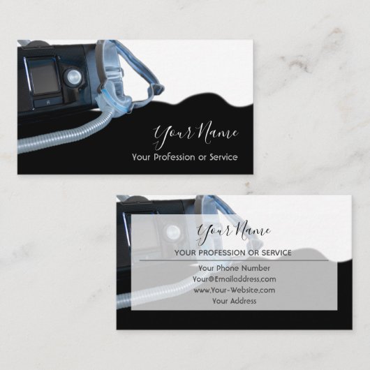 Professionele slaapapnea visitekaartje (Voorkant / Achterkant)