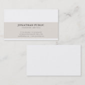 Professionele Slanke Creatieve Moderne Trendy Luxe Visitekaartje (Voorkant / Achterkant)