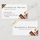 Professionele Slanke Typografie Geometrisch Modern Visitekaartje (Voorkant / Achterkant)