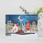 Professionele Sleep- en Haalbedrijven Feestdagenkaart (Staand voorkant)