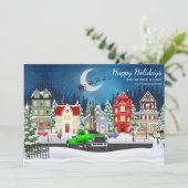 Professionele Sleep- en Transportonderneming Feestdagenkaart (Staand voorkant)