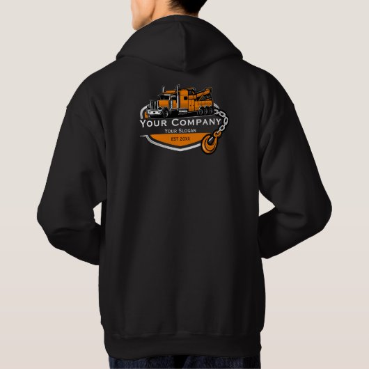 Professionele Sleepdienst, Hijsdienst Hoodie (Achterkant)