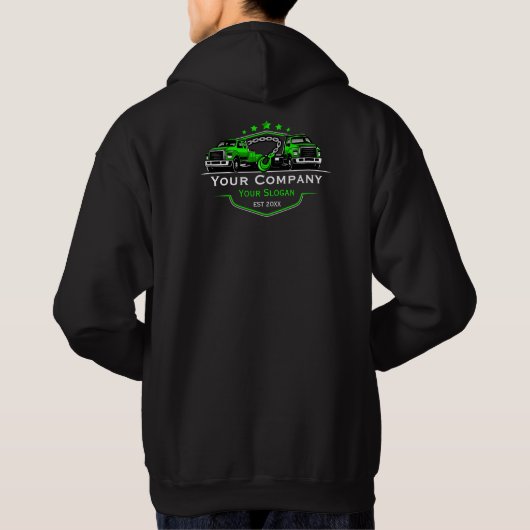 Professionele Sleepdienst, Hijsdienst Hoodie (Achterkant)