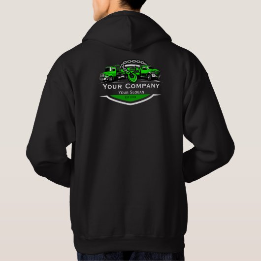 Professionele Sleepdienst, Hijsdienst Hoodie (Achterkant)