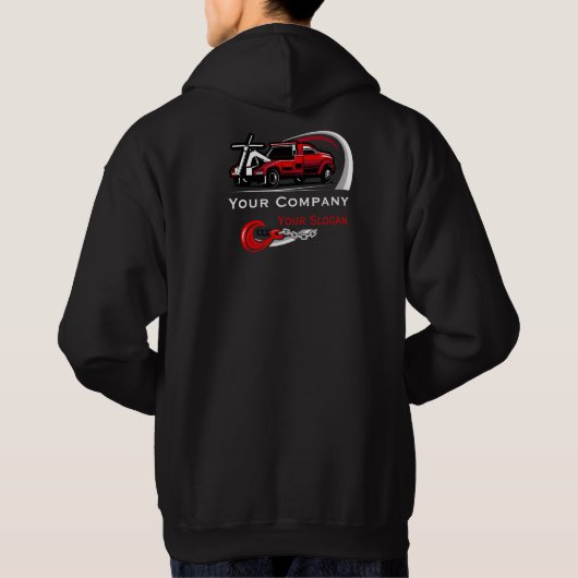 Professionele Sleepdienst, Hijsdienst Hoodie (Achterkant)