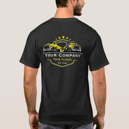Professionele Sleepdienst, Transportdienst T-shirt (Achterkant)