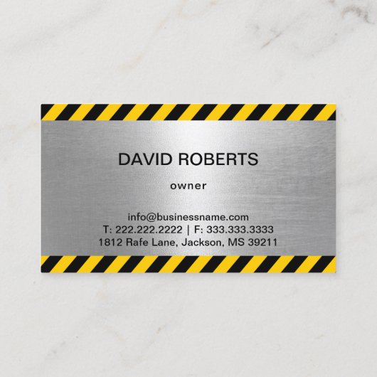 Professionele sleepdienst visitekaartje (Achterkant)