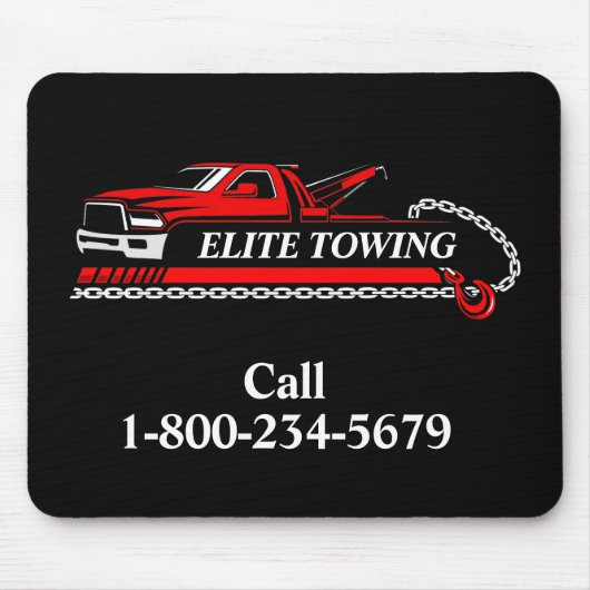 Professionele sleepvrachtwagenservice muismat (Voorkant)