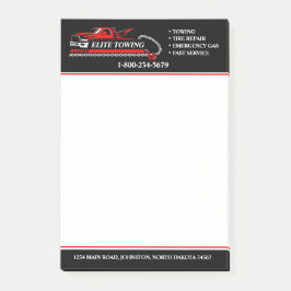 Professionele sleepvrachtwagenservice post-it® notes